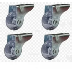 4 Rodinha Rodízio Fixo Sofá Retratil Anti Risco Roda 38Mm