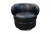 Poltrona  Porto Com Base Giratoria Couro Legitimo