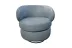 Poltrona  Porto Com Base Giratoria Couro Legitimo