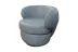 Poltrona  Porto Com Base Giratoria Couro Legitimo