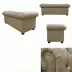 Sofá 3 Lugares Chesterfield Couro Natural
